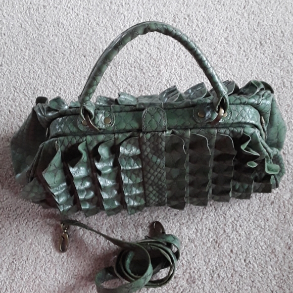 🍒Jessica Simpson green alligator purse - Picture 4 of 4